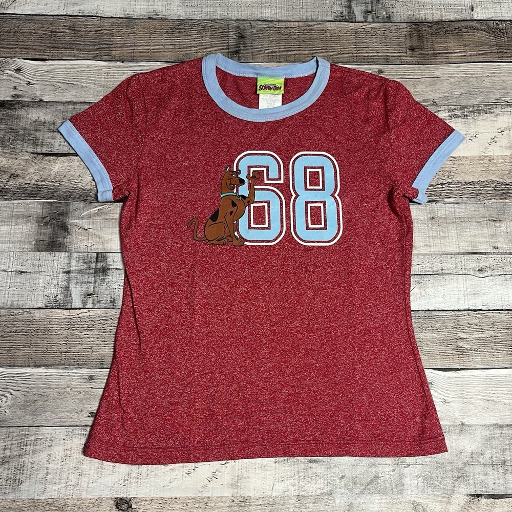 Scooby Doo Shirt Size Medium Red Vintage 2000s Cartoon Network Promo Tee